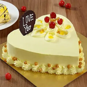 Yellow Heart Cake